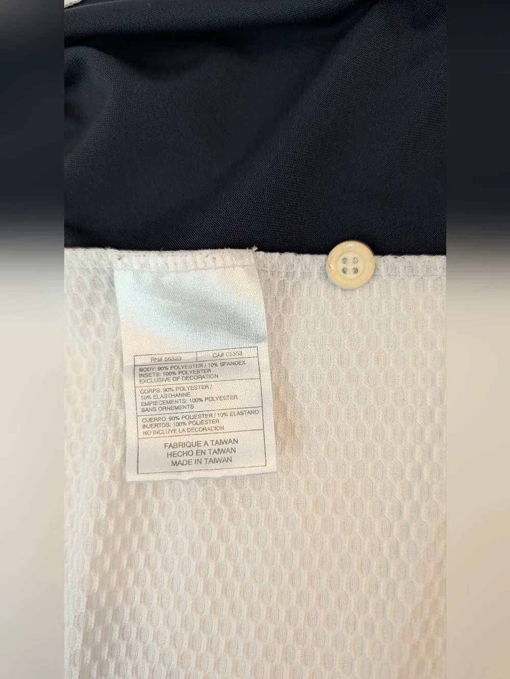 Nike Sphere Men Polo Shirt Size L White  & Blue